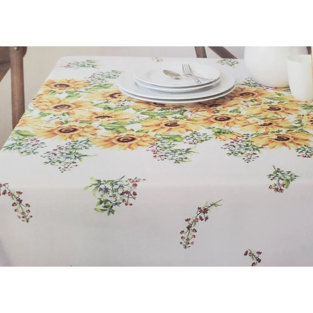 Printed Fabric Tablecloth, 60